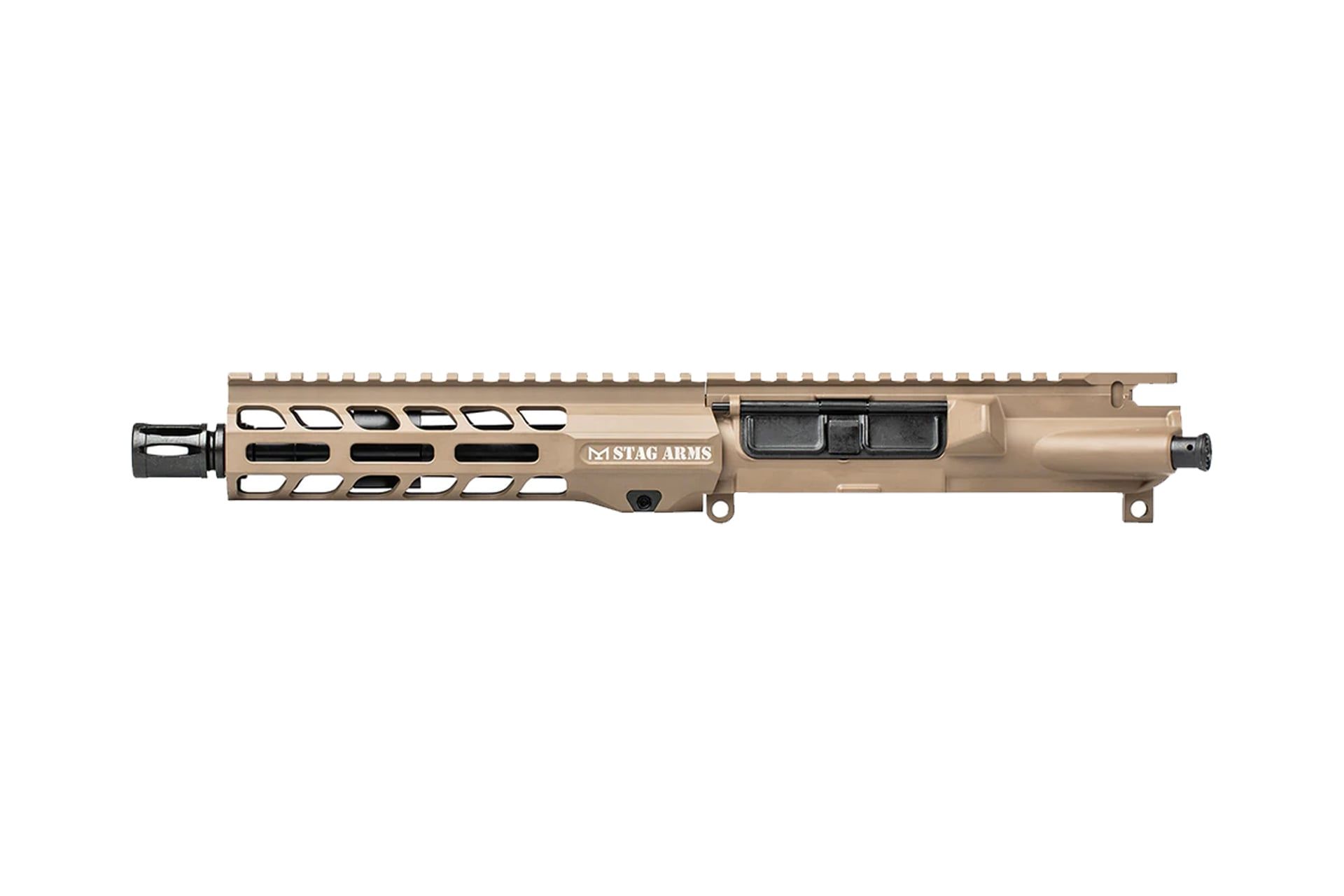 Stag Arms AR 15 7 5 5 56 M LOK Pistol Left Handed Complete Upper FDE