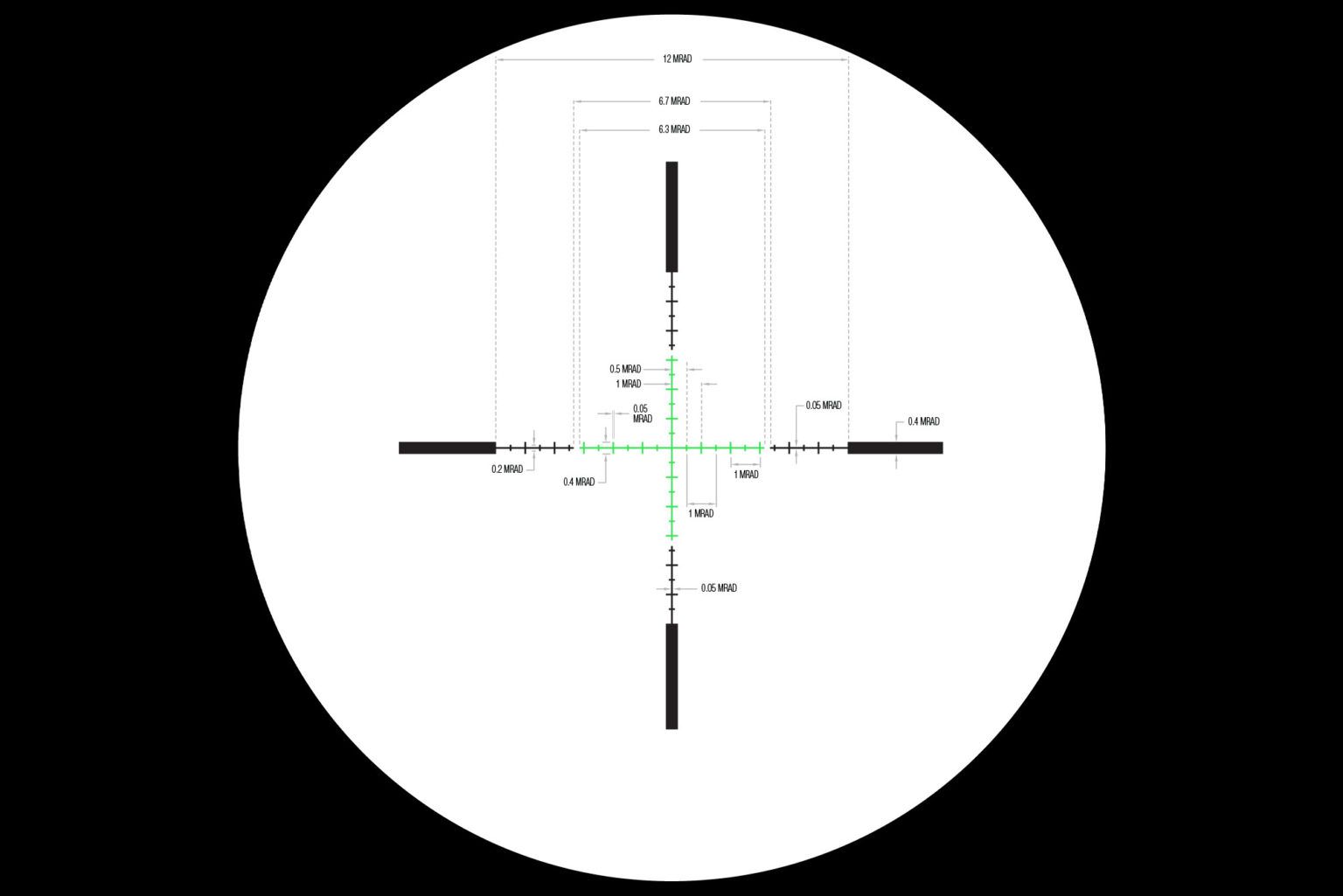 Trijicon Credo 1-4x24 Rifle Scope - Green MRAD Ranging Reticle ...