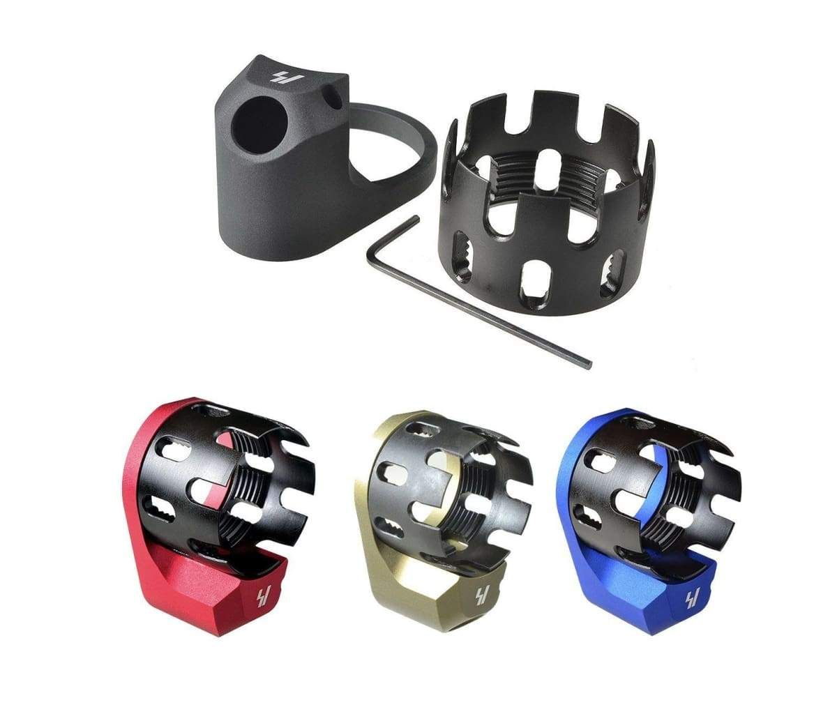 Strike Industries AR Receiver Enhanced Castle Nut with Extended QD Endplate AR15Discounts