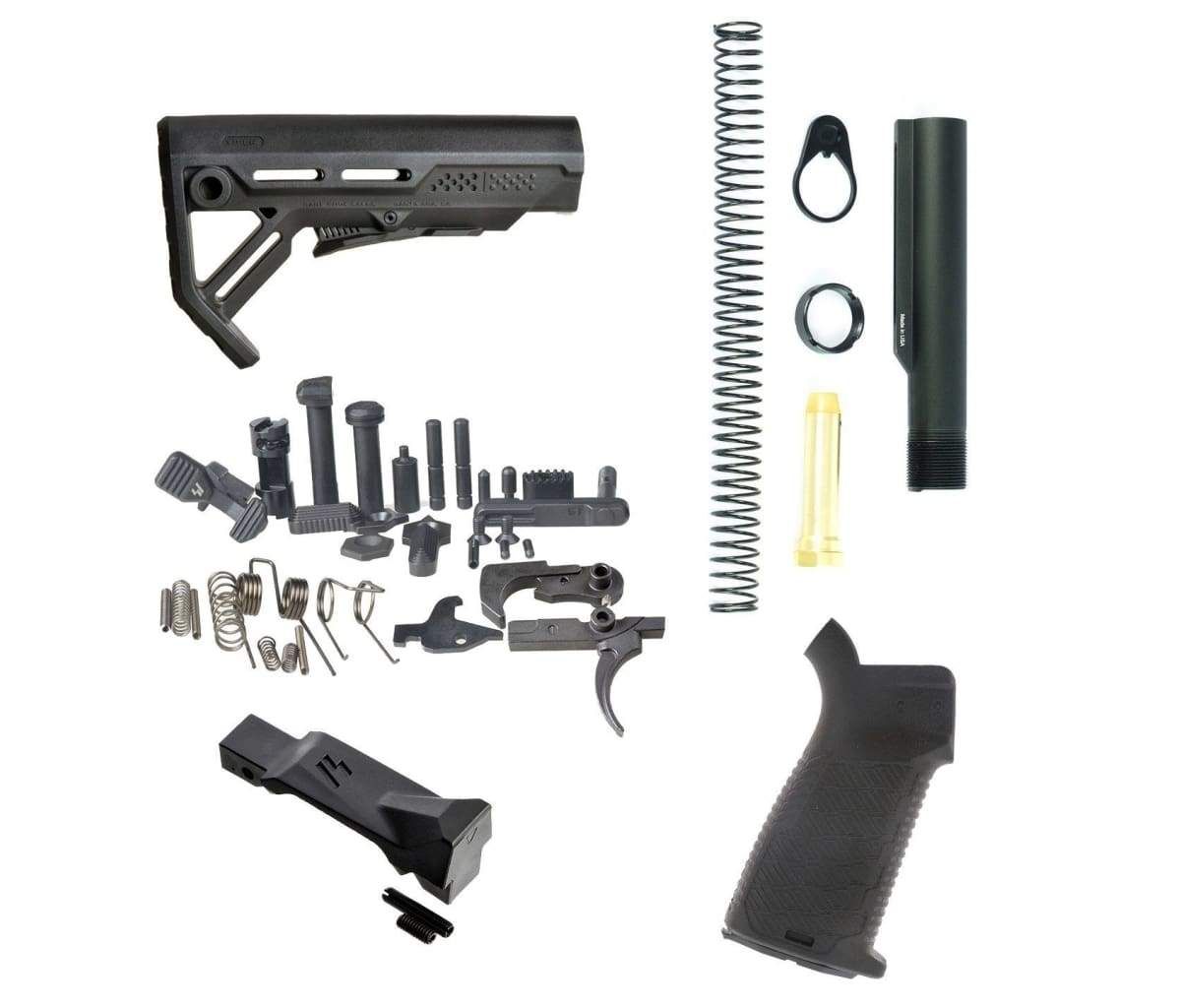 Strike Industries Ar-15 Enhanced Lower Build Kit For .223 5.56 - Black 