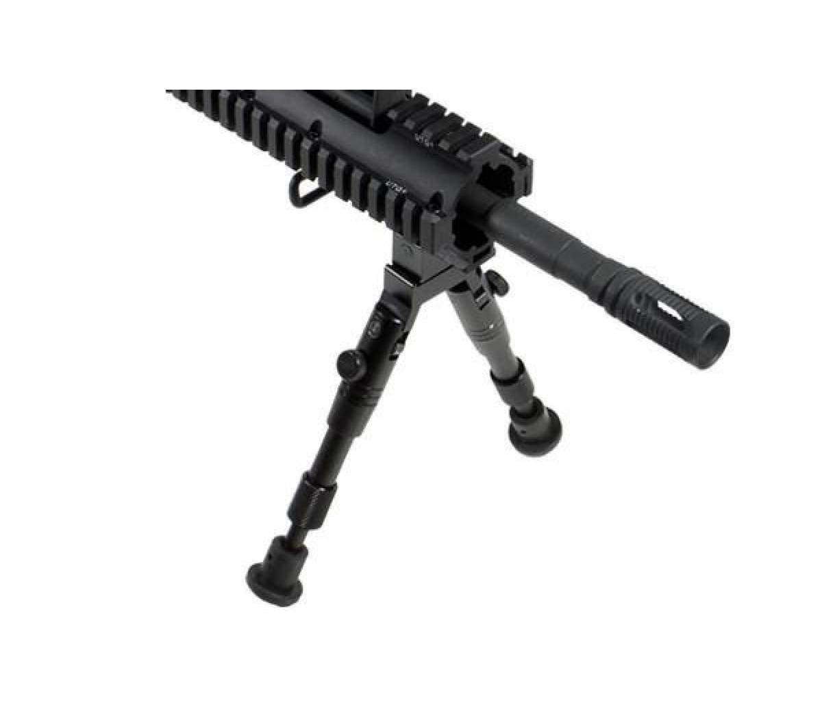 UTG Shooter's SWAT Bipod, Rubber Feet, Height 6.2"6.7" AR15Discounts